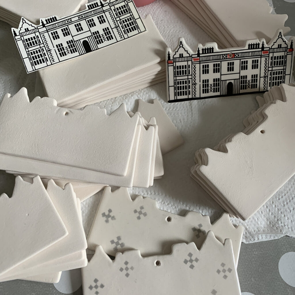 Behind the scenes — ceramic decorations being hand-painted