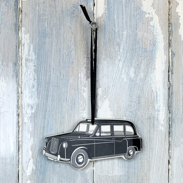 Black Taxi — handmade ceramic decoration