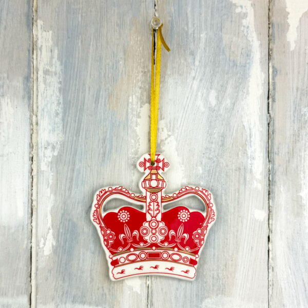 Edinburgh Castle Crown — handmade ceramic decoration