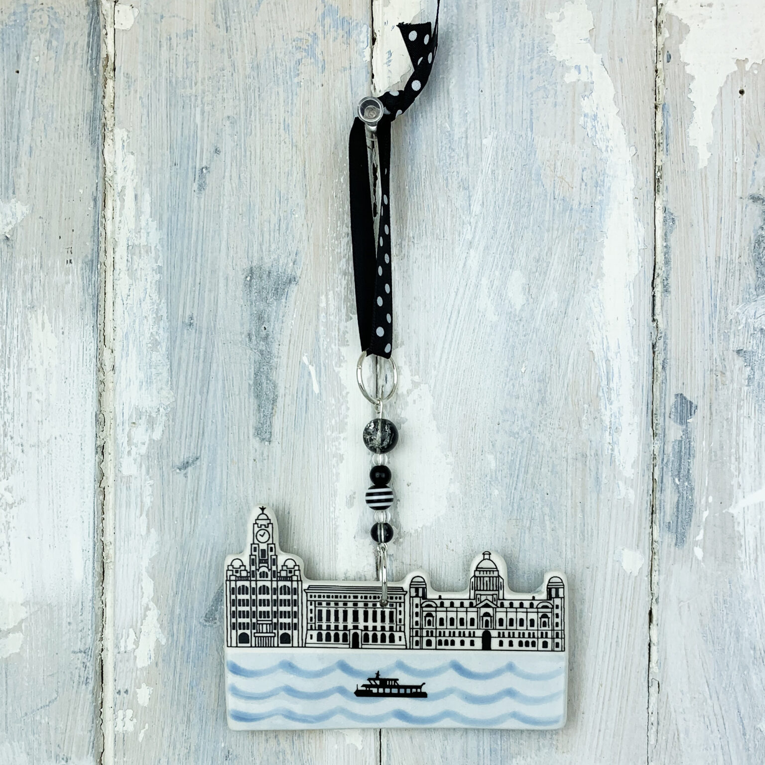 Liverpool Three Graces — handmade ceramic decoration