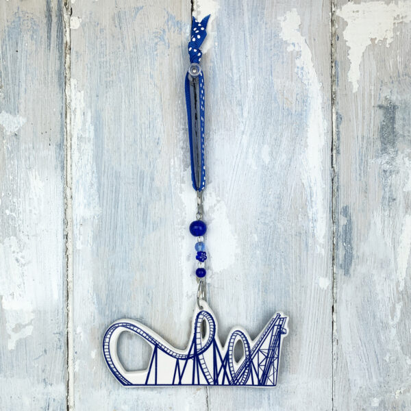 Loop-the-Loop Rollercoaster — handmade ceramic decoration