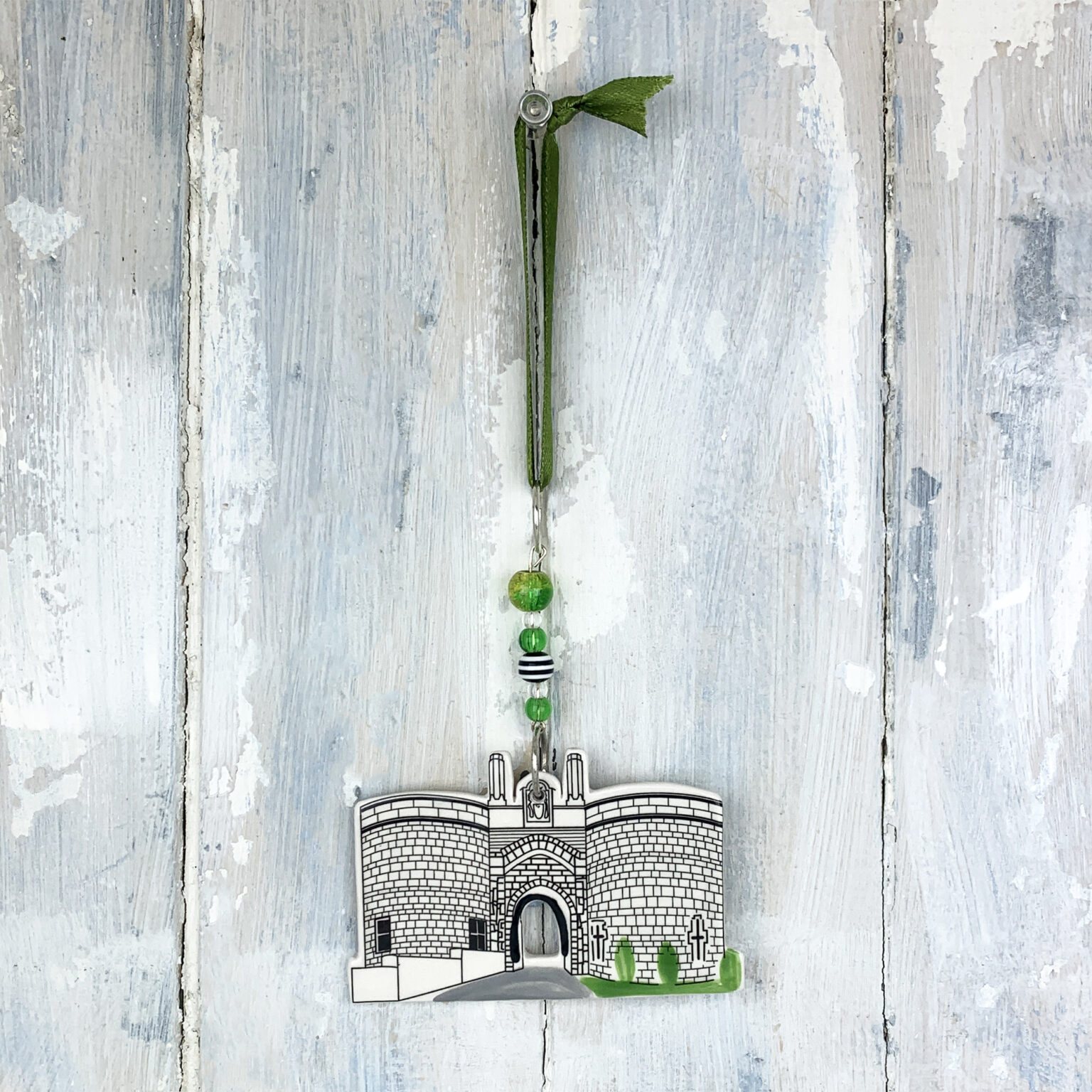 Nottingham Castle Gate House — handmade ceramic decoration