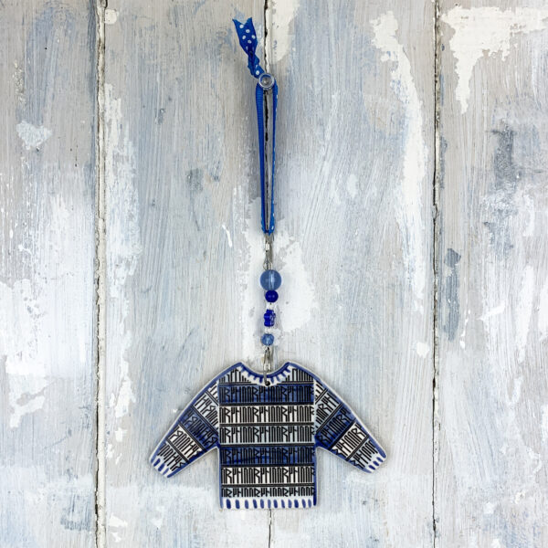 Orkney Viking Runic Sweater — handmade ceramic decoration