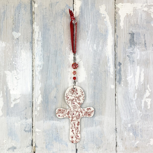 St Albans Cross — handmade ceramic decoration