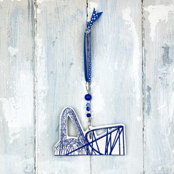 Steel Drop Rollercoaster — handmade ceramic decoration