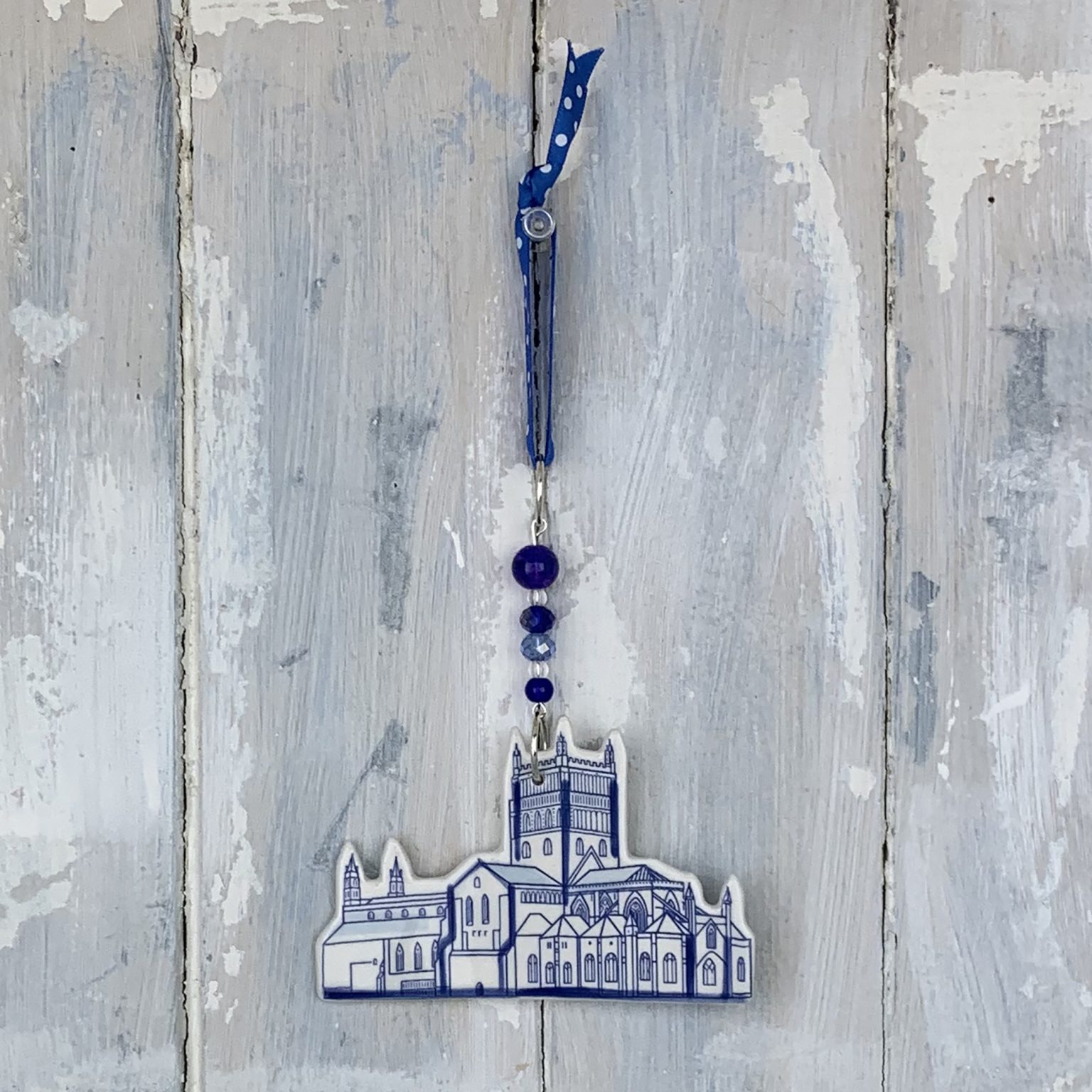 Tewkesbury Abbey — handmade ceramic decoration
